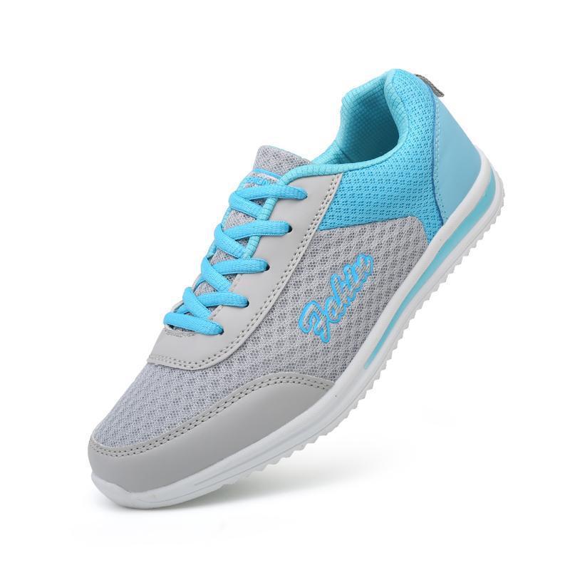 Breathable mesh shoes for women - Omega Walk - M172-Blue-35