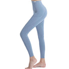 Bunny Soft Breathable Leggings with Pockets - Omega Walk - XY-S5-Light Blue-S