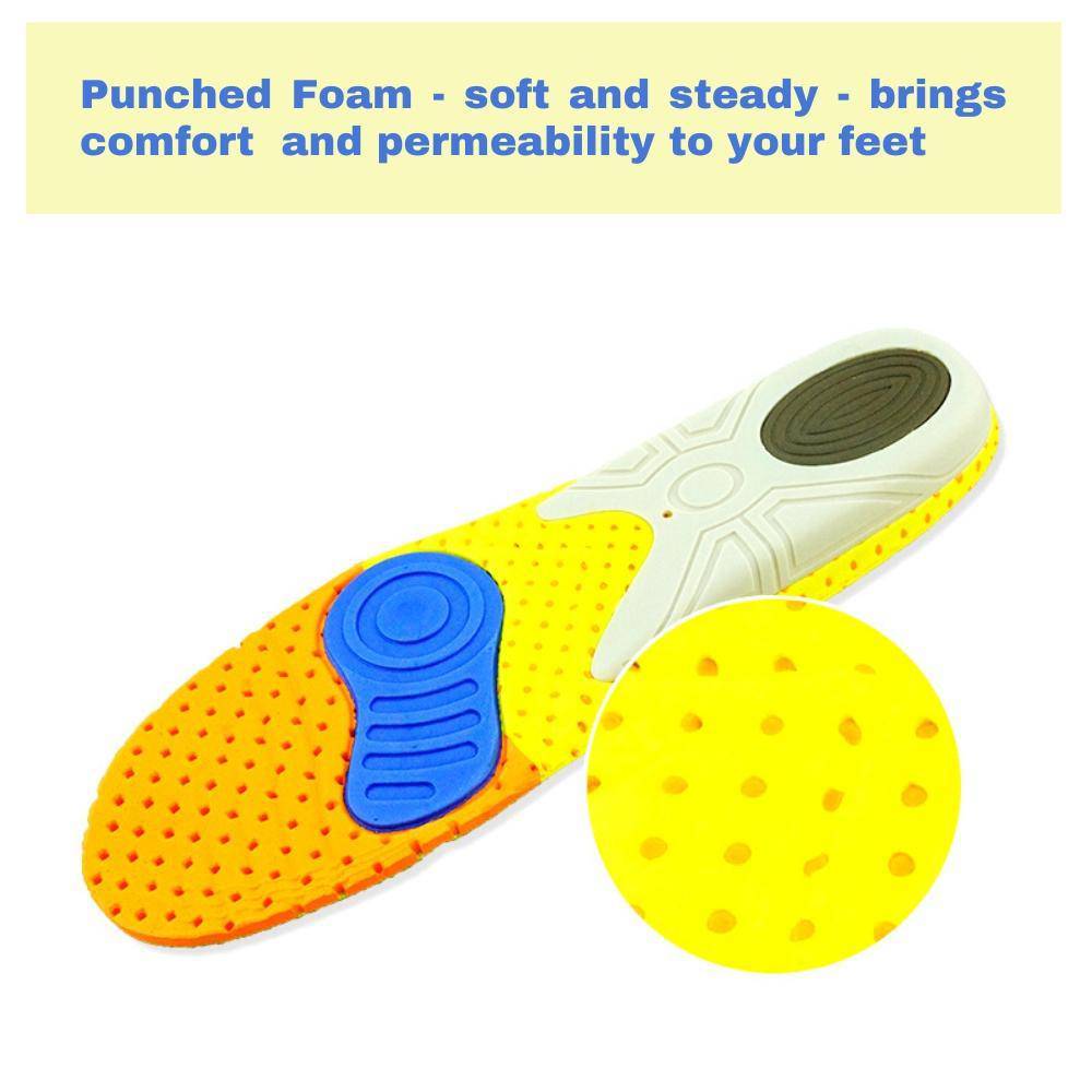 Multifunctional Anti-slip Shock Absorption Eva Sport Insole - Omega Walk - XD 114 -SMALL