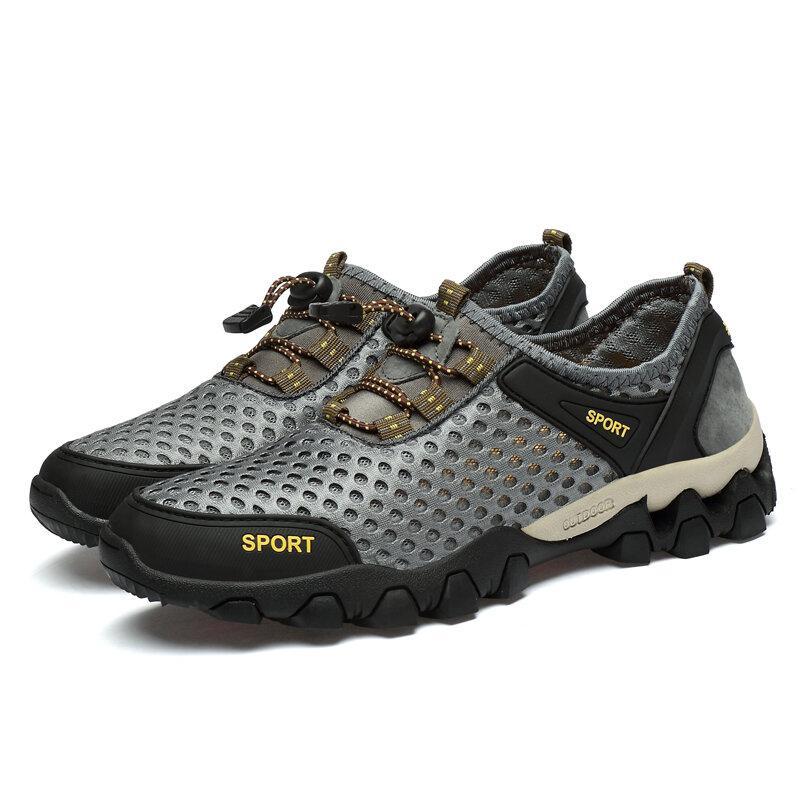 Outdoor shoes for men - Omega Walk - MEN SHOES-21-Grey-39