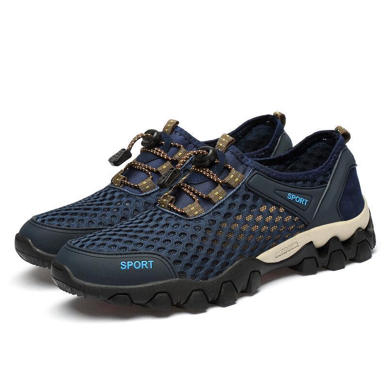 Outdoor shoes for men - Omega Walk - MEN SHOES-21-Khakhi-39