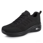 Women's Comfortable Platform Walking Sneakers - Omega Walk - M135-BLACK-35