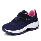 Woven Knit Sneakers for Women - Omega Walk - M41-DARK BLUE-35